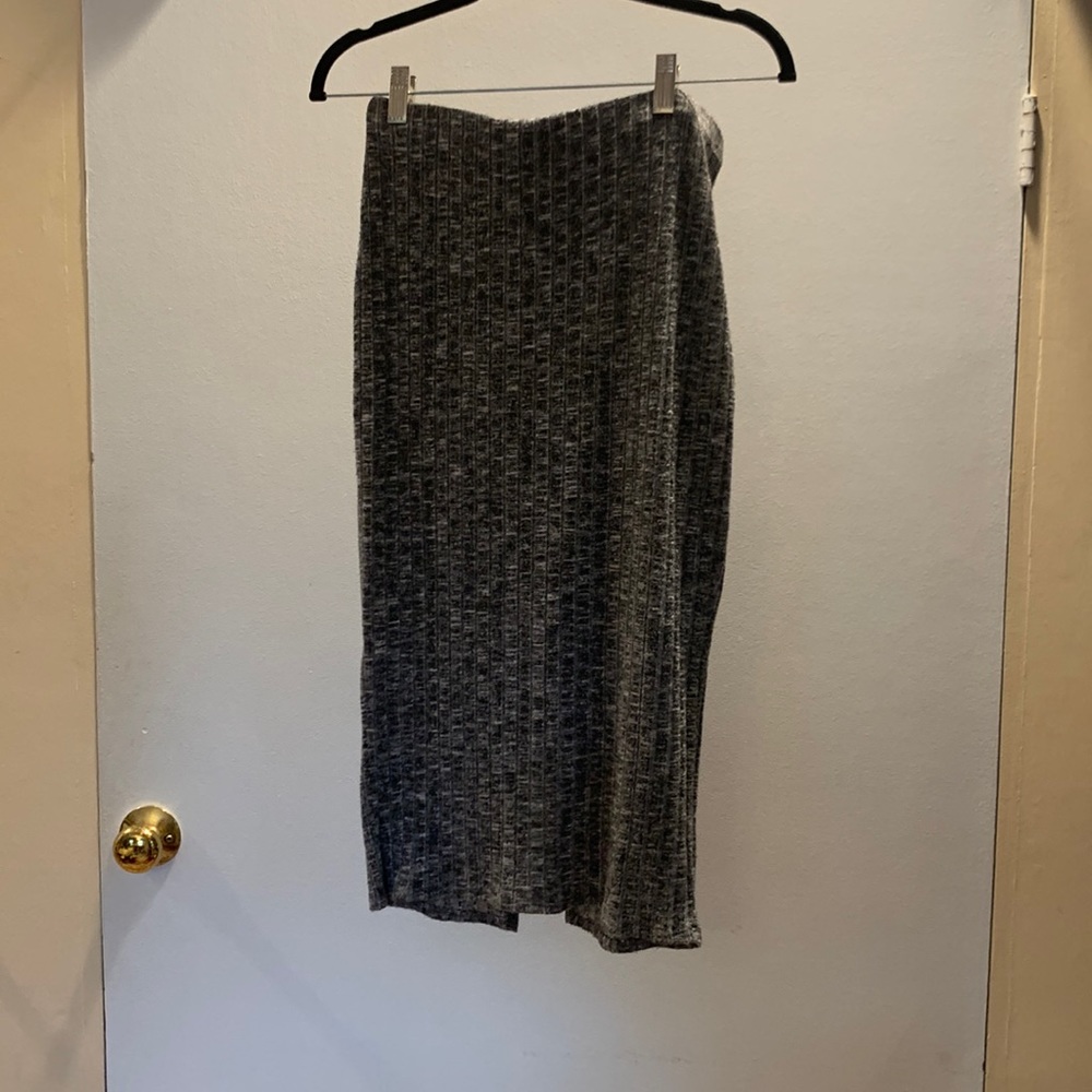 Bobeau, S, charcoal pencil skirt with slip